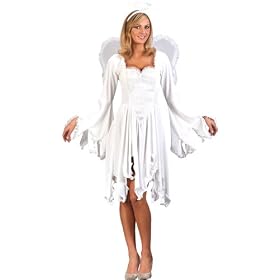 Halloween Velvet Angel Sexy Womens Costume
