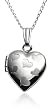 Sterling Silver Children's Heart Design Locket, 15"