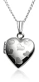 Sterling Silver Children's Heart Design Locket, 15
