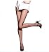 Moochi Women's 10 Denier Ultra Sheer T-crotch Silk Compression Tights