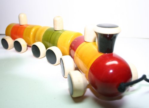 Childrens Toyshop  Toys : Pom Pom Rail Train Pullalong