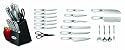 Ginsu 4846 20-Piece Stainless Steel Knife Set with Block
