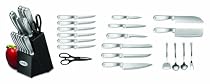 Ginsu 4846 20-Piece Stainless Steel Knife Set with Block