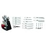 Ginsu 4846 20-Piece Stainless Steel Knife Set with Block