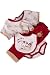 Vitamins Newborn Baby Boys 4 pc Doggy Print Pant Set with Matching Socks-6 Months