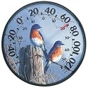 Accurite James Hautman 12.5 Inch Indoor-Outdoor Bluebird Thermometer
