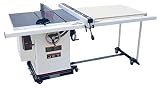 JET 708663MBK JTAS-10SXL50 10-Inch Left Tilt 3 Horsepower Cabinet Saw with 50-Inch Xacta II Fence, Mobile Base, 2 Cast Iron Extension Wings, Table Board, and Legs, 230-Volt 1 Phase