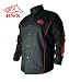 BSX BX9C Black W/ Red Flames Cotton Welding Jacket - XL