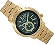 Ballistic Tornado Green Dial Gold Plated Steel Strap Watch