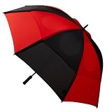 : GustBuster Proseries Gold 62-Inch Style 2 Golf Umbrella (Red/Black)