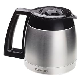 Click here to buy Cuisinart DCC-600RC 10 Cup Stainless Thermal Carafe for use with DGB-600BC coffeemaker by Cuisinart.