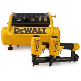 DEWALT D55141BNS  Brad Nailer, Stapler, and Compressor Combo Kit