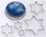 Review Eddingtons 301996 / Set 5 Cookie Cutters 6 Point Star of David Set in Presentation Tin