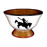 PEDESTAL FRUIT BOWL,WESTERN COWBOY DECOR by ACK