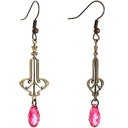 Handcrafted Art Nouveau Dangle Earrings MADE WITH SWAROVSKI ELEMENTS