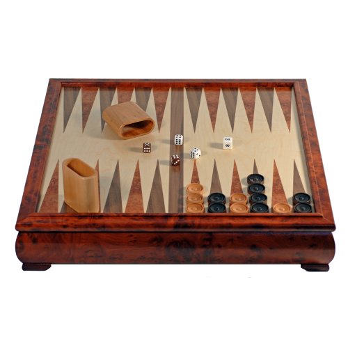 3-in-1 Camphor Game Set with Storage for Pieces Chess, Checkers, Backgammon