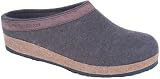 Haflinger Leather Trim Grizzly Clogs