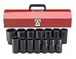 SK Hand Tools 87914 14-Piece 3/4-Inch Drive 6 Point Deep Fractional Impact Socket Set