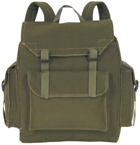 Canvas Hikers Rucksack - Military Spec - Unisex - Olive