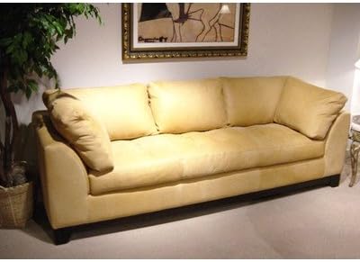 Bundle-01 Espasio Leather Sofa (Set of 2) Color: Softy - Mica, Cushion Fill: Add Down to Seat & Back Cushions, Finish: Honey Oak