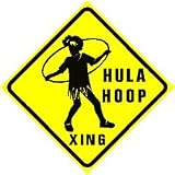 HULA HOOP CROSSING exercise fun sport sign