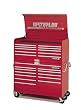 Waterloo MG5612 56-Inch Wide by 30-Inch Deep by 42-1/4-Inch High Extreme Use Red Tool Cart with 12 Ball Bearing Drawers Slides and Roll Cage Construction