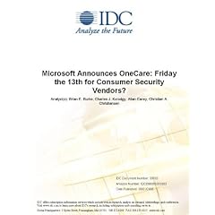 Microsoft Announces OneCare: Friday the 13th for Consumer Security Vendors?