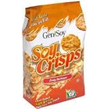 GeniSoy大豆チップス, ピリッとした風味のバーベキュー, 99gバッグ, 12/box