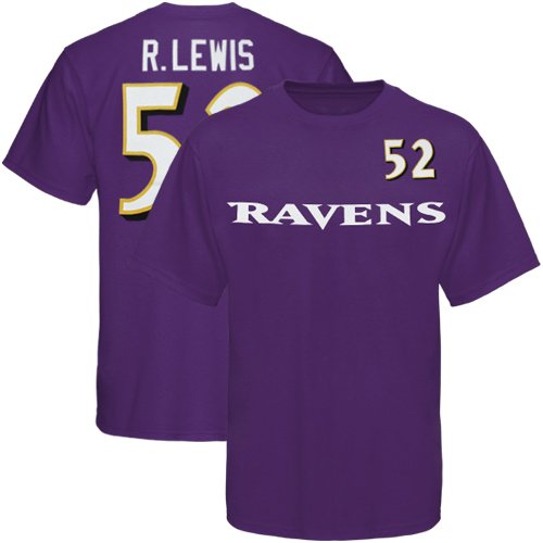 Reebok Baltimore Ravens Ray Lewis Youth (8-20) Name & Number T-Shirt Size: Large