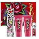 Womens designers Perfume by Christian Audigier, ( ED HARDY GIFT SET ( EAU DE PARFUM SPRAY 3.4 oz + SHIMMERING BODY LOTION 3.0 oz ) + On Sale ) - @Up To 55% Off
