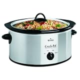 Rival SCV400-SS 4-Quart Crock Pot Slow Cooker, Black by Rival