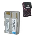 CANON BP-511 / BP-508 / BP-512 / BP-522 Equivalent Replacement Li Ion Battery For Canon PowerShot G2 / G3 / G5 / G6 / ZR-10 / ZR-20 / ZR-40 / ZR-50 / ZR-60 / ZR-80 / ZR-90 and more **Includes Deluxe Digital Camera Case with built-in mirror & 3 Year Warranty