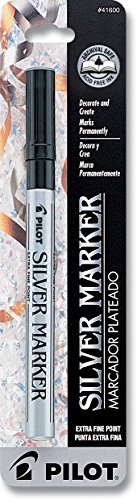 Pilot 41600 Silver Metallic Extra Fine Point Marker Pen