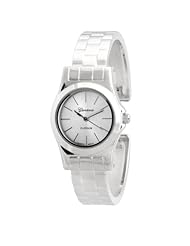 Brinley Co. Womens Stainless Steel Cuff Watch