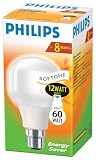 Philips Lighting - 12w Bayonet Caps 8 Year Softone Energy Saving Bulb