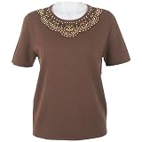 Petite Alfred Dunner Petite Tradewinds Wood Bead Sweater