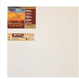 Masterpiece Vincent PRO 7/8" Deep, 16 x 16 Inch, Monterey 7oz Acrylic Primed Cotton Canvas