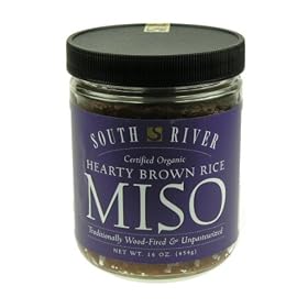 SOUTH RIVER ORGANIC HEARTY BROWN RICE W. BLACK SOYBEANS MISO 1 LB by SOUTH RIVER MISO CO.