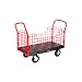 Rubbermaid Commercial 4486 1200 lbs Mass Capacity, 56" Length x 24-1/4" Width x 41-1/4" Height, Black Side Panel Platform Truck