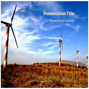 Wind Turbines (PPT)Powerpoint Template | Wind Turbine Template | PPT on Wind Turbines | Wind Energy Template | Wind Energy Backgrounds
