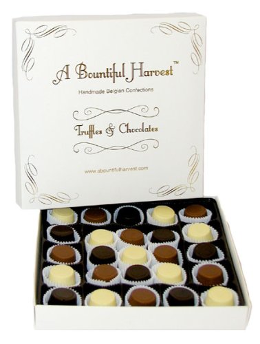 25pc Handmade Sugar Free Assorted Belgian Chocolate Peanut Butter Cups by A Bountiful Harvest