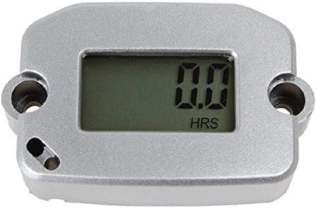 Aaamy Digital Inductive Tachometer Tach Hour Meter RPM Resettable Waterproof Hourmeter for Gas Engine Motorcycle My1016