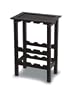Wine Rack/ Accent Table in Cappuccino Finish