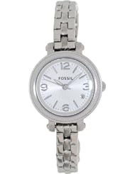 Fossil Heather Silver 26mm Dial Stainless Steel Ladies Watch ES3135