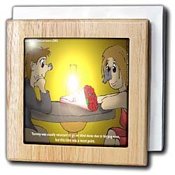 Pug Nose Blind Date - 6 Inch Tile Napkin Holder by Blinds
