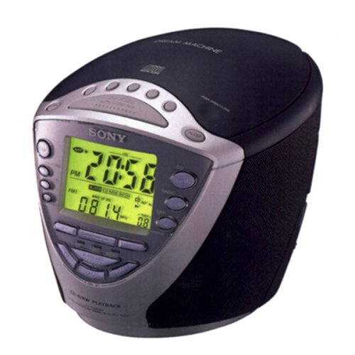 Sony Dream Machine ICF-CD843V CD Clock Radio with Digital Tuner