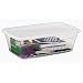 Rubbermaid 1.5 Gallon Shoebox 12-Pack, Clear with White Lid # 2217