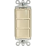 Leviton 002-1755-I Three Rocker Switches