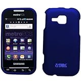 EMPIRE Blue Rubberized Hard Case Cover for MetroPCS Samsung Galaxy Indulge  ....