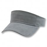 Blank Charcoal Adjustable Visor